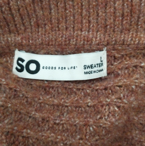 SO cropped waffle sweater.  Junior size Large.  NWT! - Picture 3 of 8